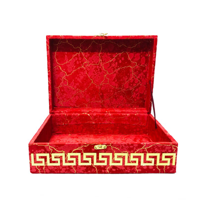 Premium Velvet Quran Box with Foldable Rehal | Elegant Holy Quran Gift Set